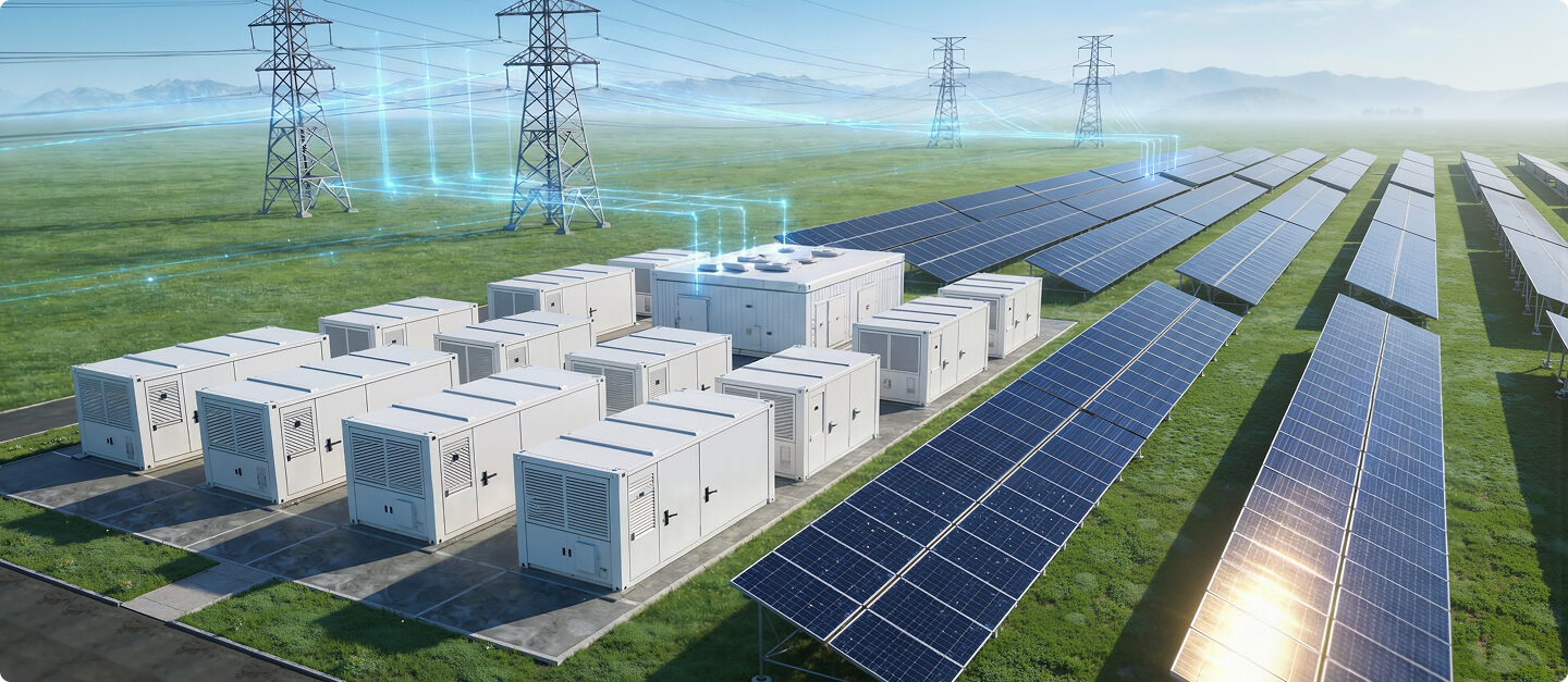 Solution BESS intelligente GFM à l’échelle des services publics